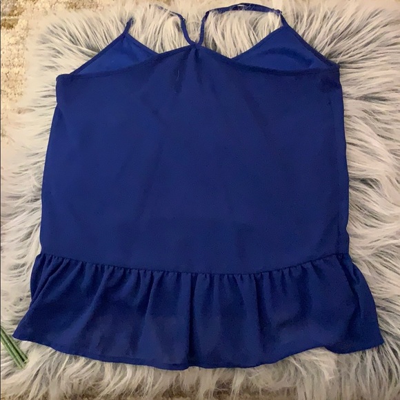 Blue polyester top - Picture 2 of 2